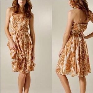EUC Diane Von Furstenberg Strapless Floral Chele Dress